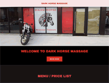 Tablet Screenshot of darkhorsemassage.com